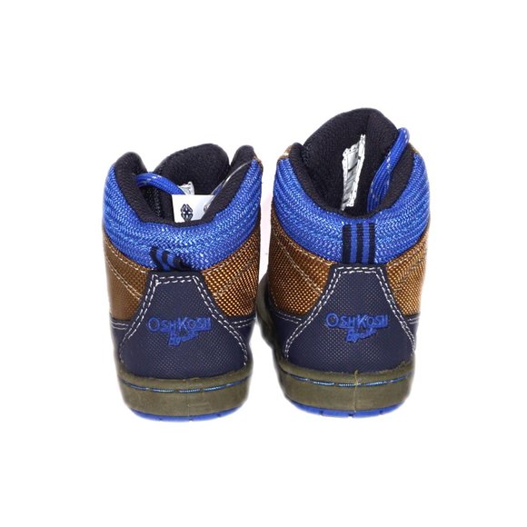 OshKosh B'gosh Liam2 Toddler Brown/Blue Rugged Nylon Hiking Boots Brand New NIB - Picture 5 of 6